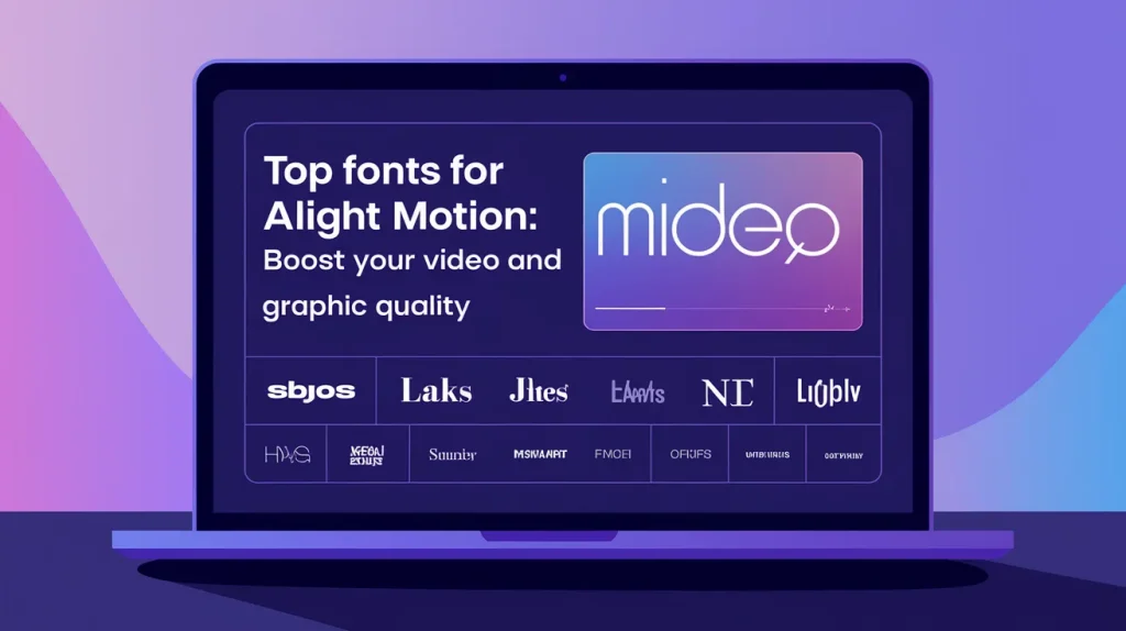 Top Fonts for Alight Motion Boost Your Video and Graphic Quality